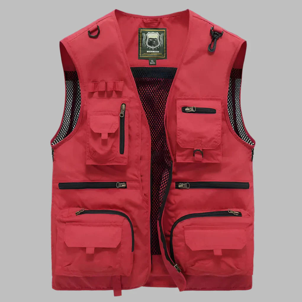 Men's Multi-Pocket Vest Water-Resistant – House of Velari