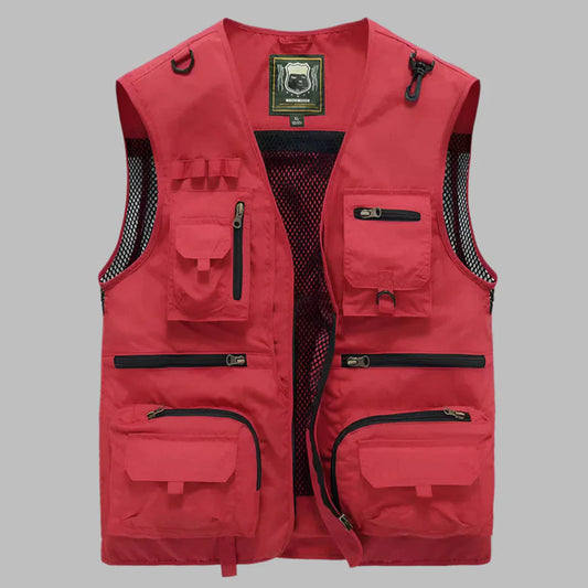 Men's Multi-Pocket Vest Water-Resistant – House of Velari