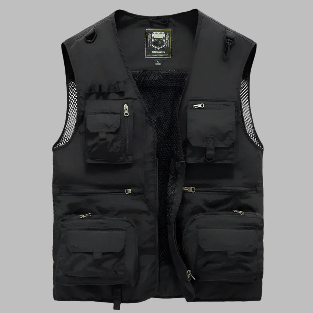 Men's Multi-Pocket Vest Water-Resistant – House of Velari