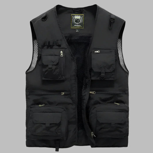 Men's Multi-Pocket Vest Water-Resistant – House of Velari