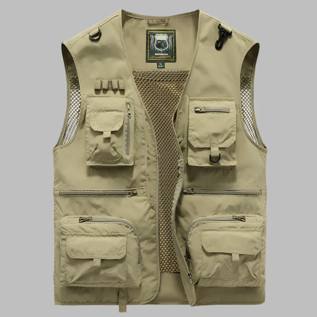 Men's Multi-Pocket Vest Water-Resistant – House of Velari