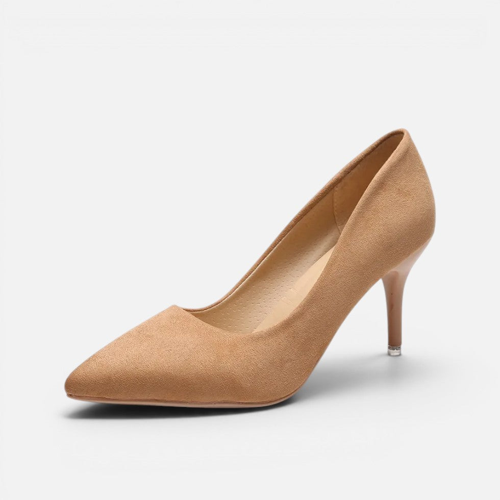 Suede Pointed-Toe Kitten Heel – House of Velari