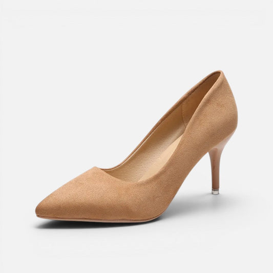 Suede Pointed-Toe Kitten Heel – House of Velari