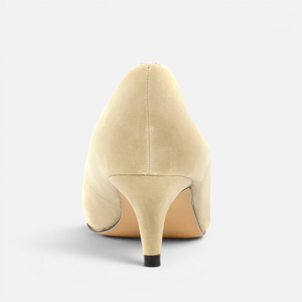 Suede Pointed-Toe Mid Heel Court Shoes – House of Velari