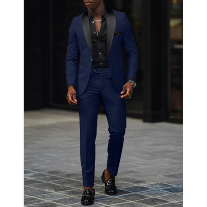 Men's Single-Button Two-Piece Suit – House of Velari
