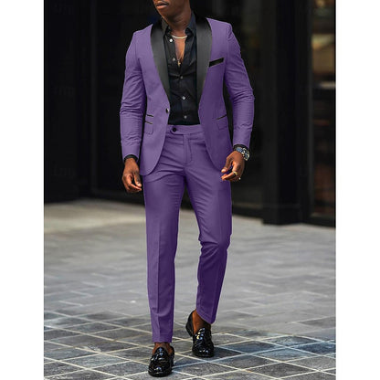 Men's Single-Button Two-Piece Suit – House of Velari
