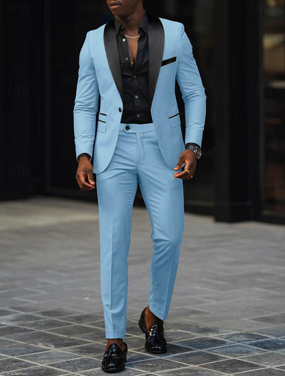 Men's Single-Button Two-Piece Suit – House of Velari
