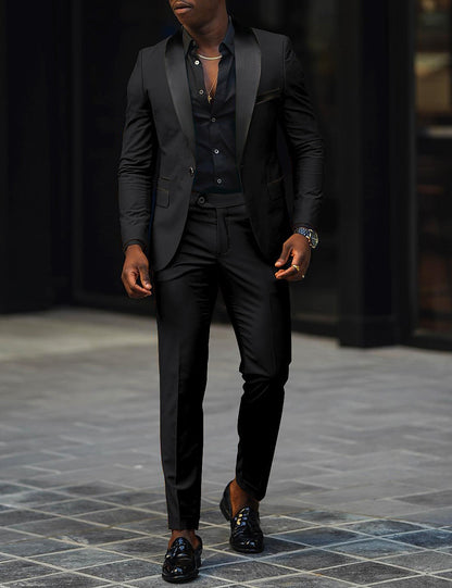 Men's Single-Button Two-Piece Suit – House of Velari
