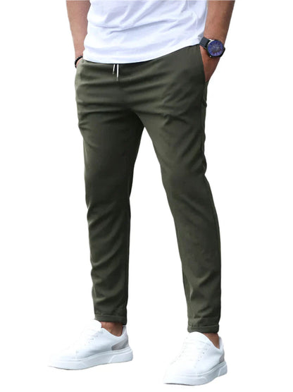Men's Drawstring Stretch Tapered Pants – House of Velari