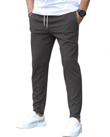 Men's Drawstring Stretch Tapered Pants – House of Velari