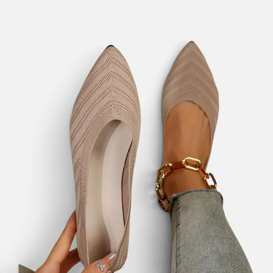 Women's Pointed-Toe Knit Slip-On Flats – House of Velari