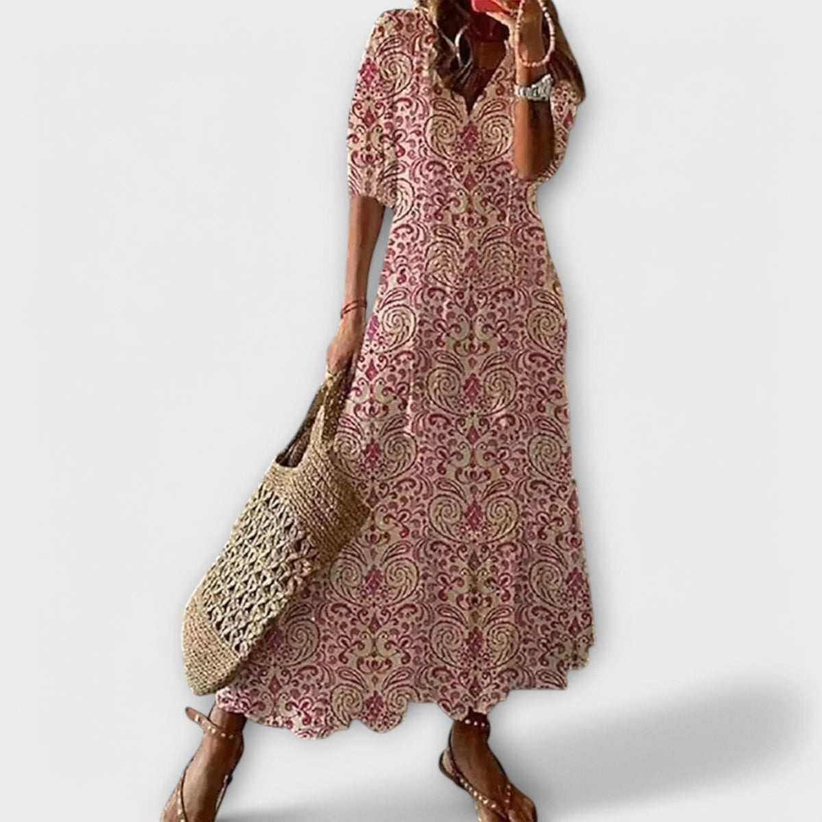 Women's Bohemian Print Maxi Dress – House of Velari