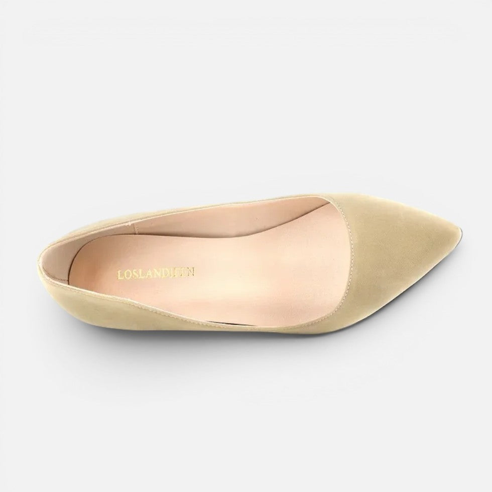 Suede Pointed-Toe Mid Heel Court Shoes – House of Velari