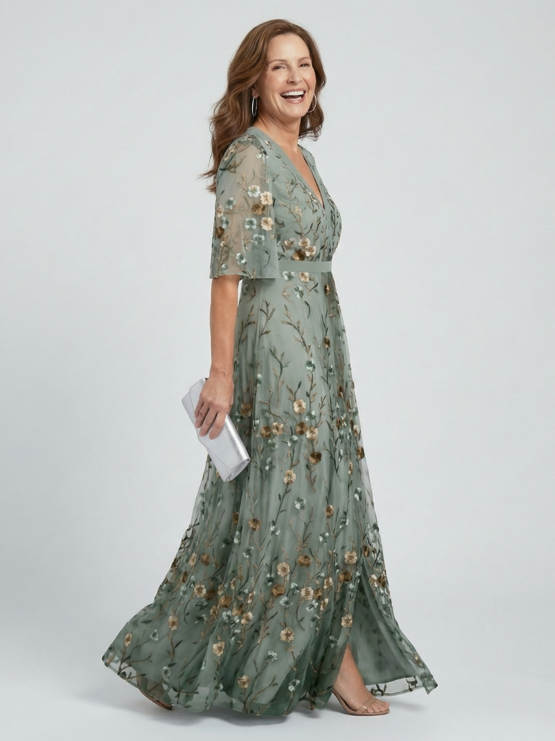 Women's Floral Maxi Dress with Halter Neckline, Wedding Guest Style – House of Velari