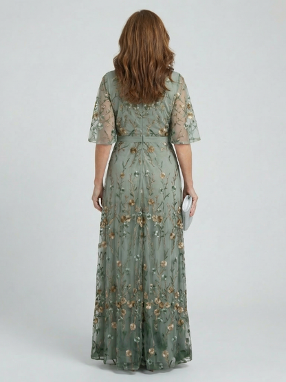 Women's Floral Maxi Dress with Halter Neckline, Wedding Guest Style – House of Velari