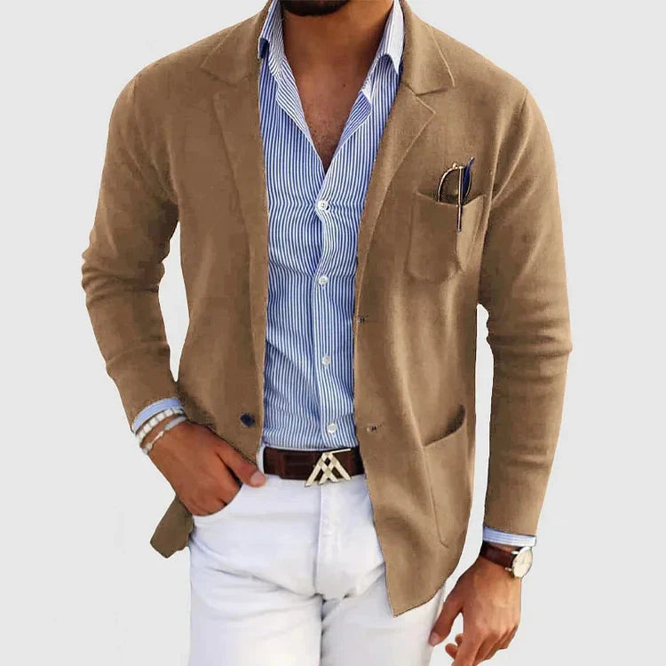 Men's Old Money Blazer With Lapel Collar – House of Velari