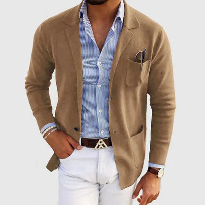 Men's Old Money Blazer With Lapel Collar – House of Velari