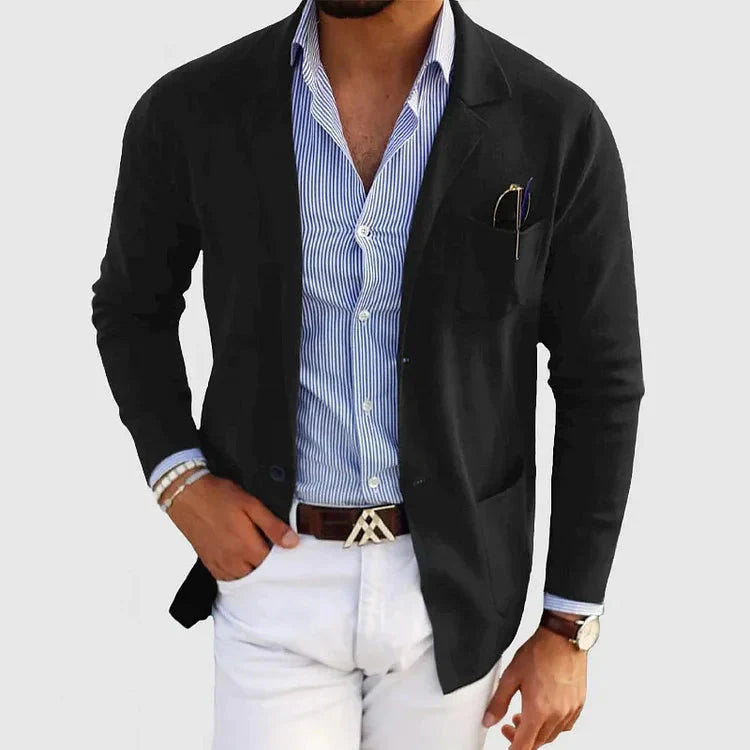 Men's Old Money Blazer With Lapel Collar – House of Velari