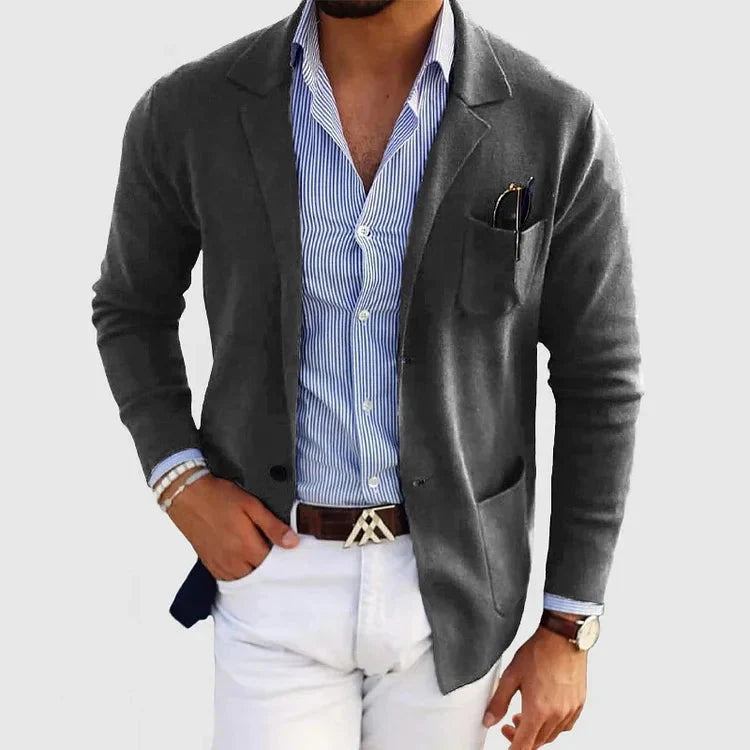 Men's Old Money Blazer With Lapel Collar – House of Velari