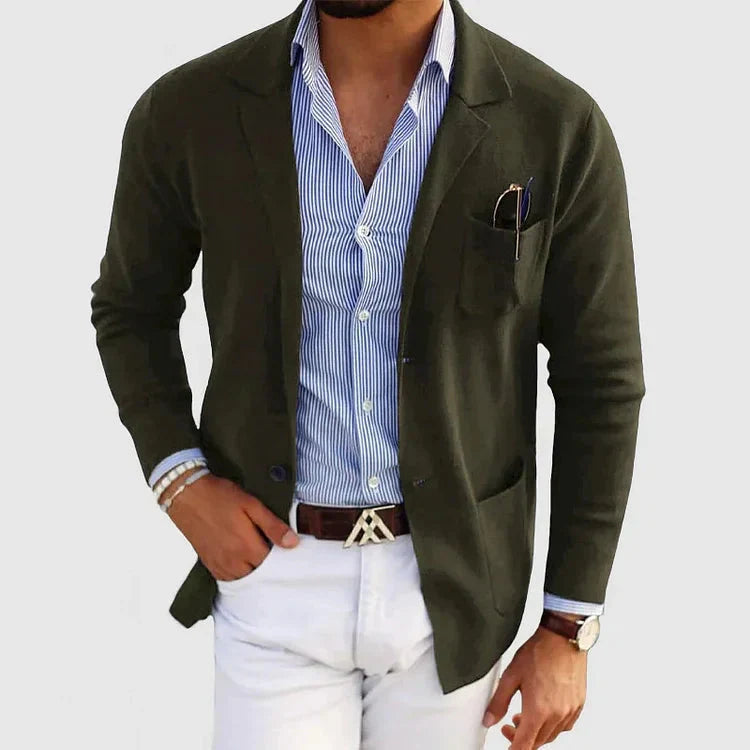 Men's Old Money Blazer With Lapel Collar – House of Velari