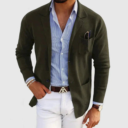 Men's Old Money Blazer With Lapel Collar – House of Velari