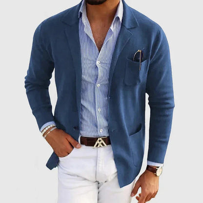 Men's Old Money Blazer With Lapel Collar – House of Velari