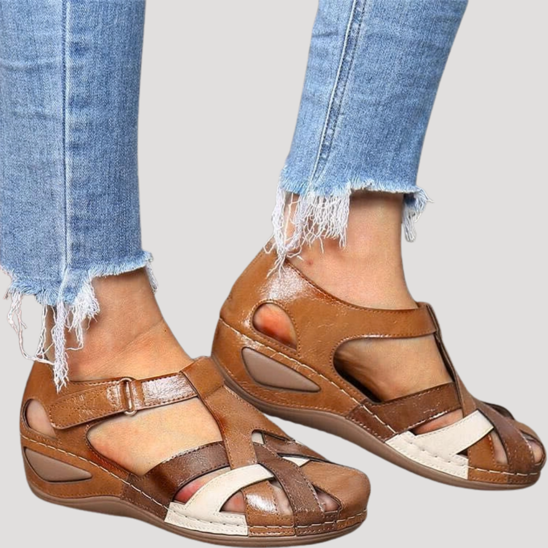 Women's Closed Toe Wedge Sandals – Comfort Walking – House of Velari