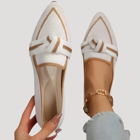 Women's Pointed Toe Bow Slip-On Flats – House of Velari