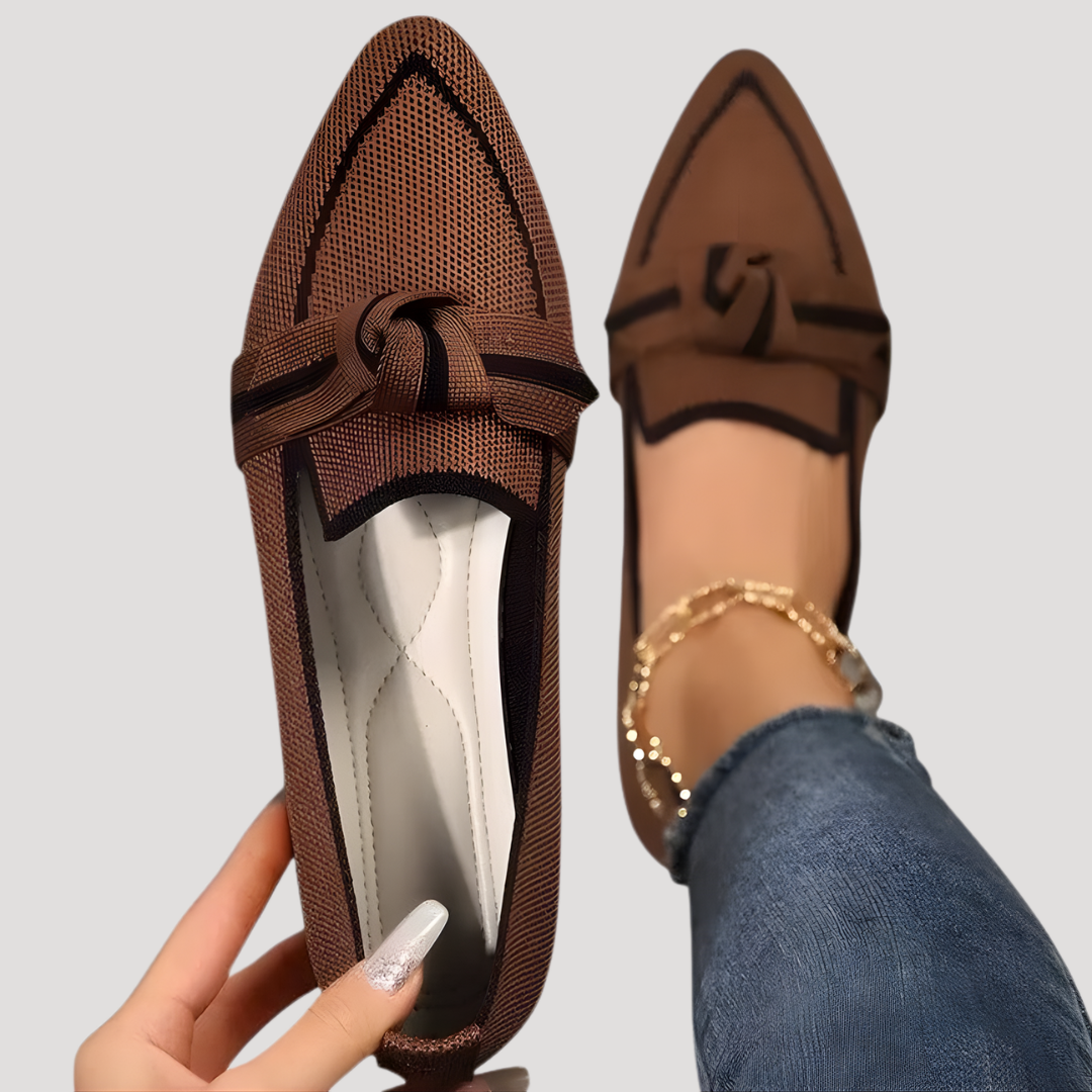 Women's Pointed Toe Bow Slip-On Flats – House of Velari