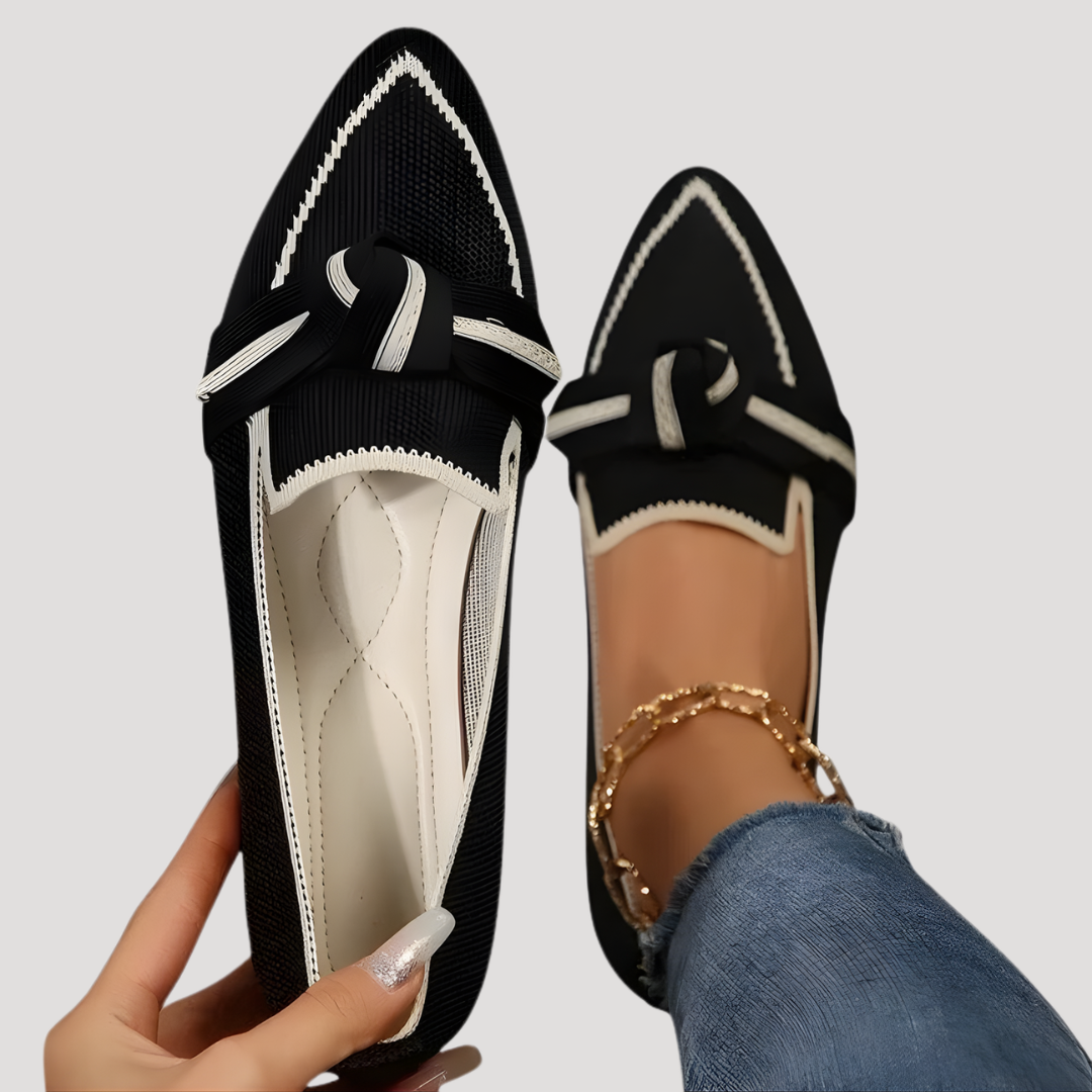 Women's Pointed Toe Bow Slip-On Flats – House of Velari