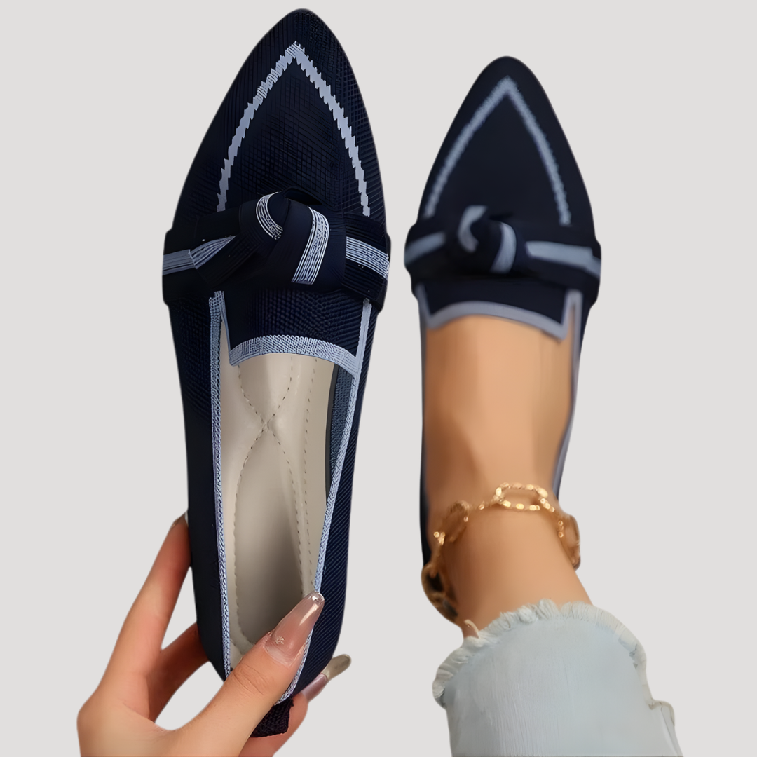 Women's Pointed Toe Bow Slip-On Flats – House of Velari
