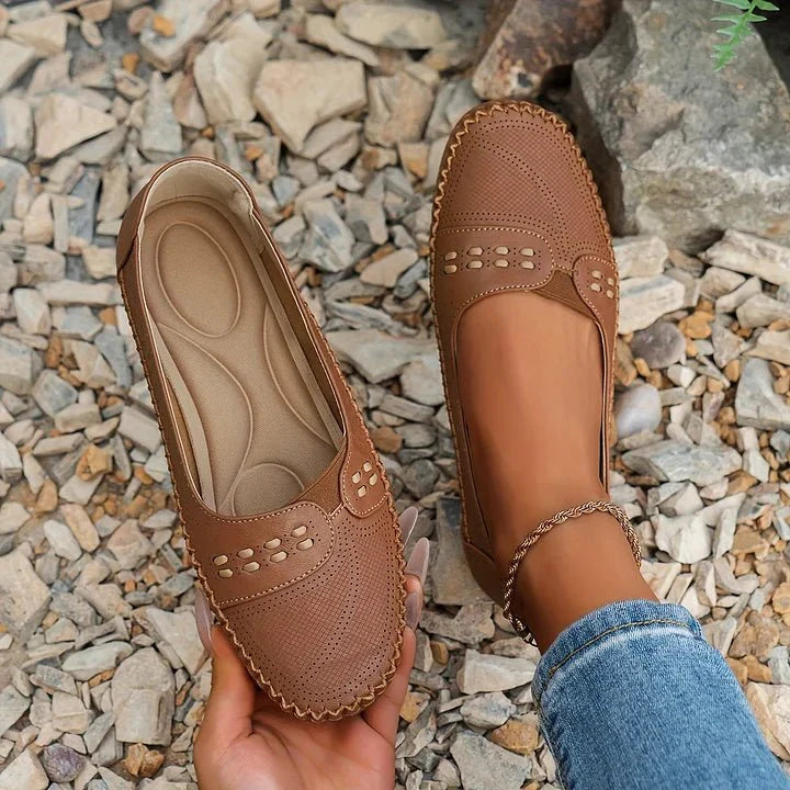 Women's Slip-On Flat Loafers Cushioned Insole – House of Velari