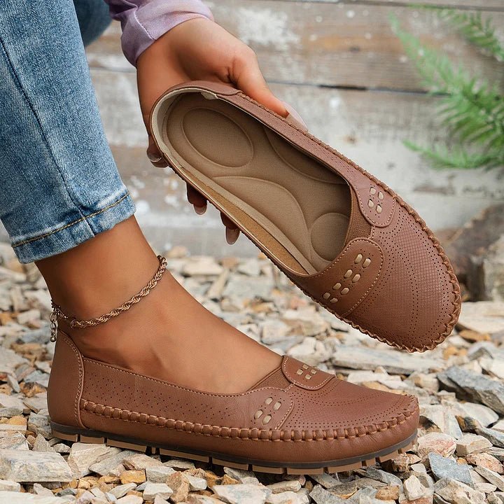 Women's Slip-On Flat Loafers Cushioned Insole – House of Velari
