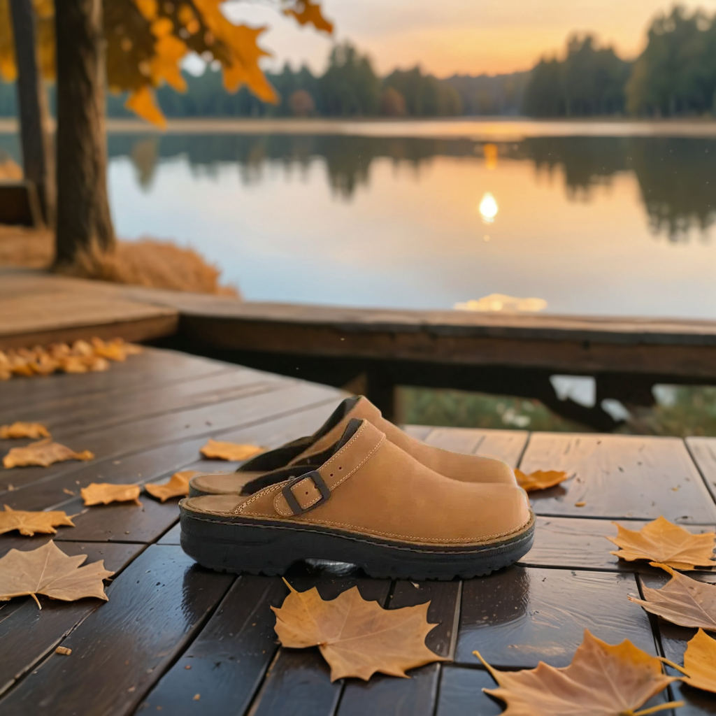 Women's Slip On Buckle Leather Clogs – House of Velari
