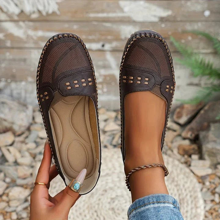 Women's Woven Slip On Loafers Flat – Comfort Shoes – House of Velari