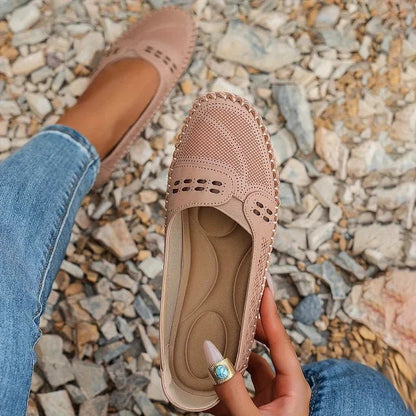 Women's Woven Wide Toe Slip On Flats – House of Velari