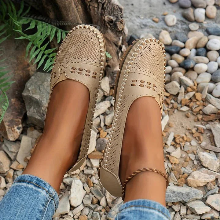 Women's Woven Wide Toe Slip On Flats – House of Velari