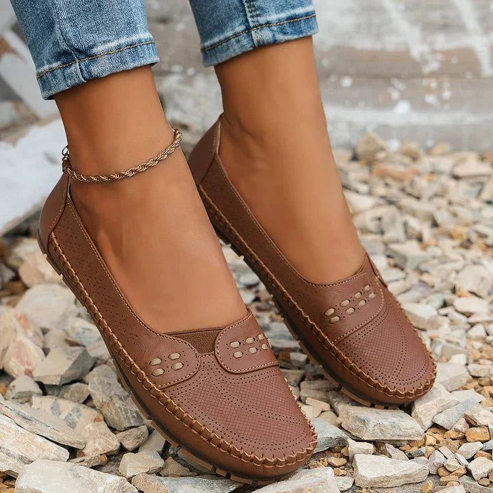 Women's Woven Slip On Loafers Flat – Comfort Shoes – House of Velari