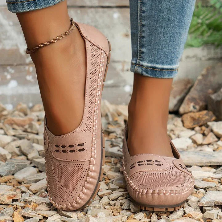 Women's Woven Wide Toe Slip On Flats – House of Velari
