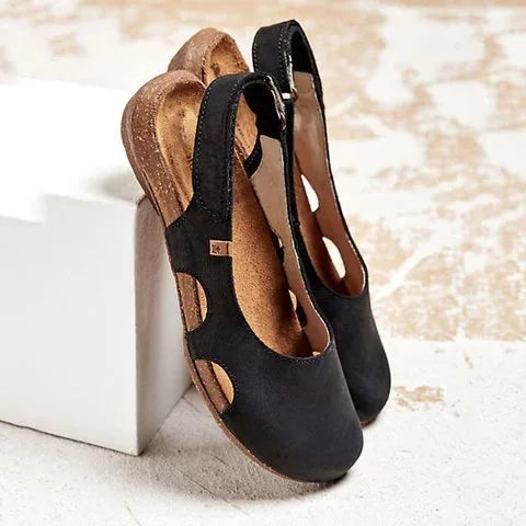 Women's Cushioned Closed Toe Slingback Sandals – House of Velari