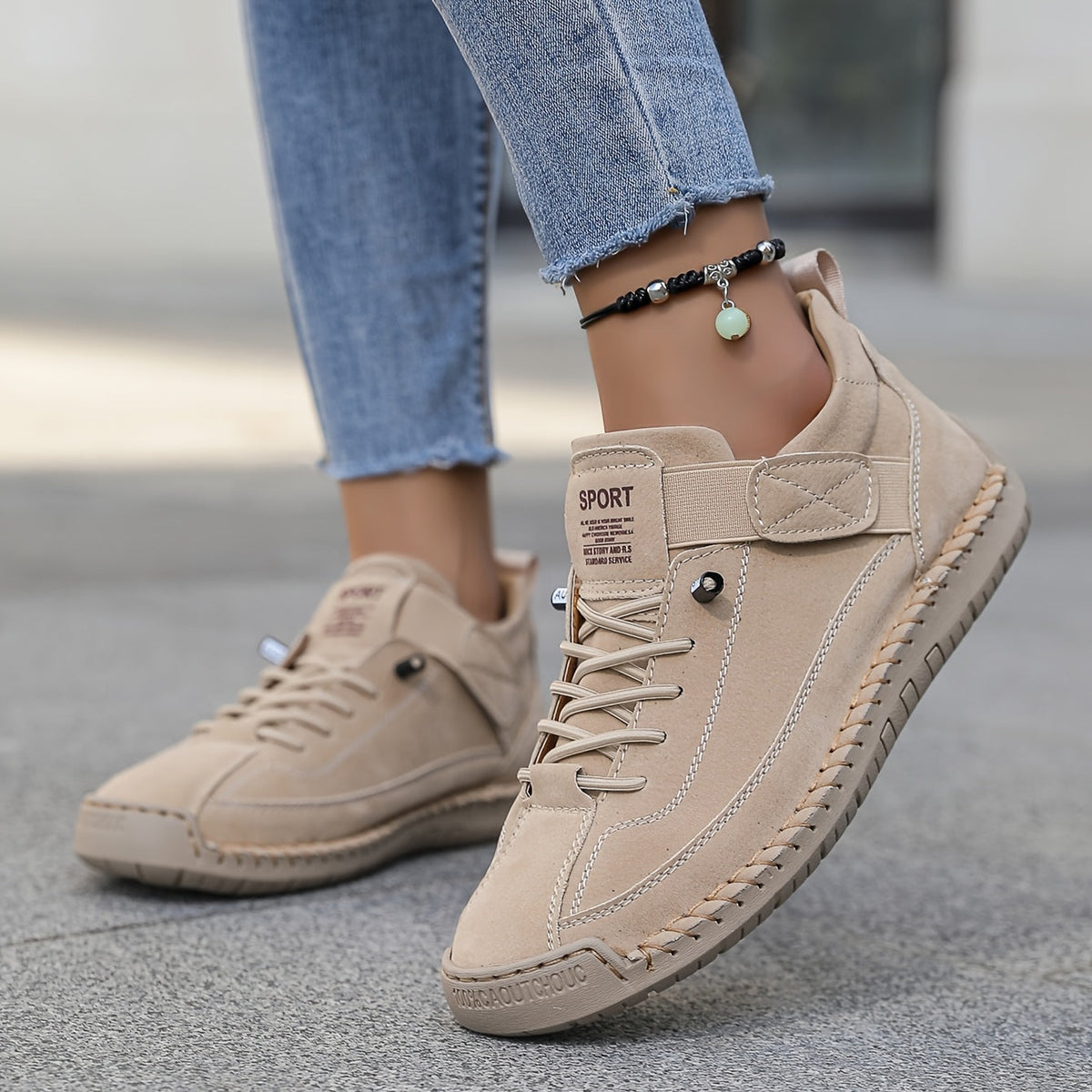 Women's Lace-Up Sneakers Suede – House of Velari