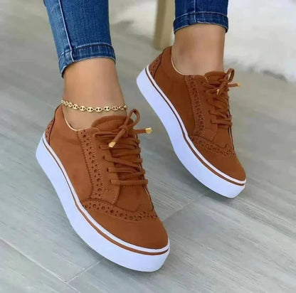 Women's Platform Lace-Up Sneakers Cushioned – House of Velari