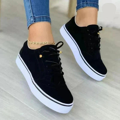 Women's Platform Lace-Up Sneakers Cushioned – House of Velari