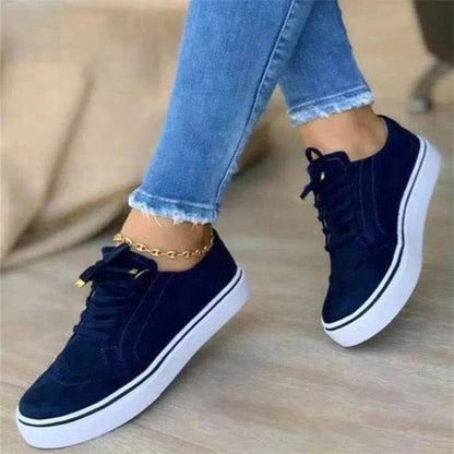 Women's Platform Lace-Up Sneakers Cushioned – House of Velari