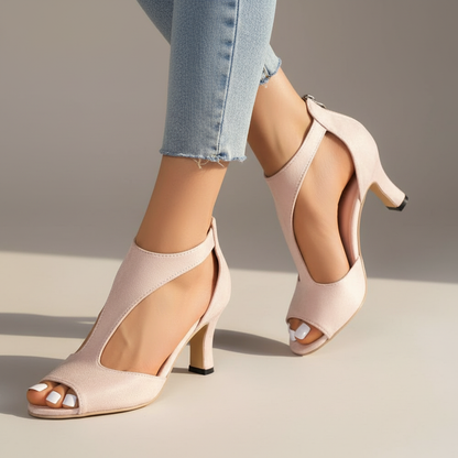 Women's Mid Heel T-Bar Heels – House of Velari