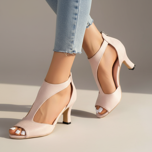 Women's Mid Heel T-Bar Heels – House of Velari