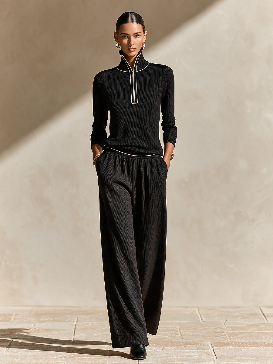Women's Knit Half Zip Set – House of Velari