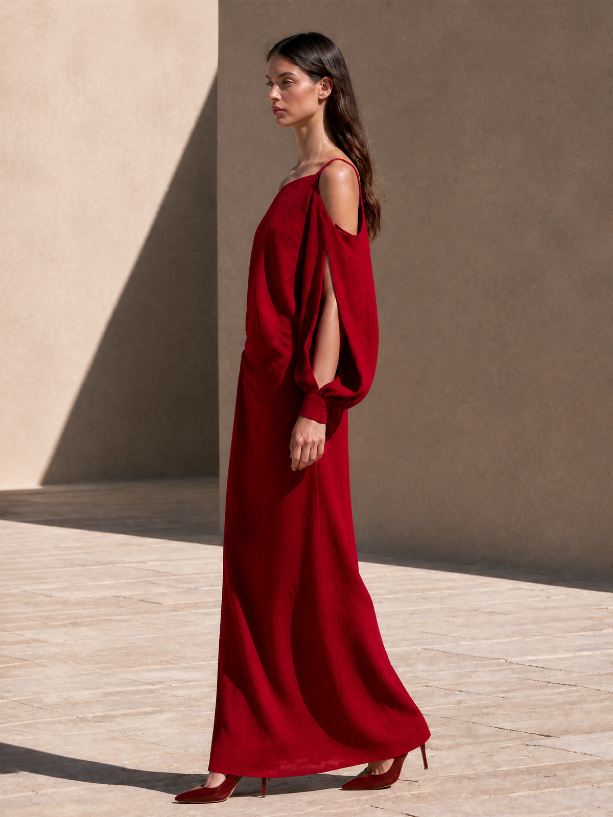 Women's Cotton Cold Shoulder Maxi Dress – House of Velari