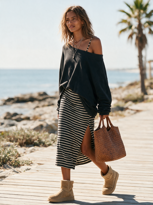 Women's Striped Vintage Dress – House of Velari