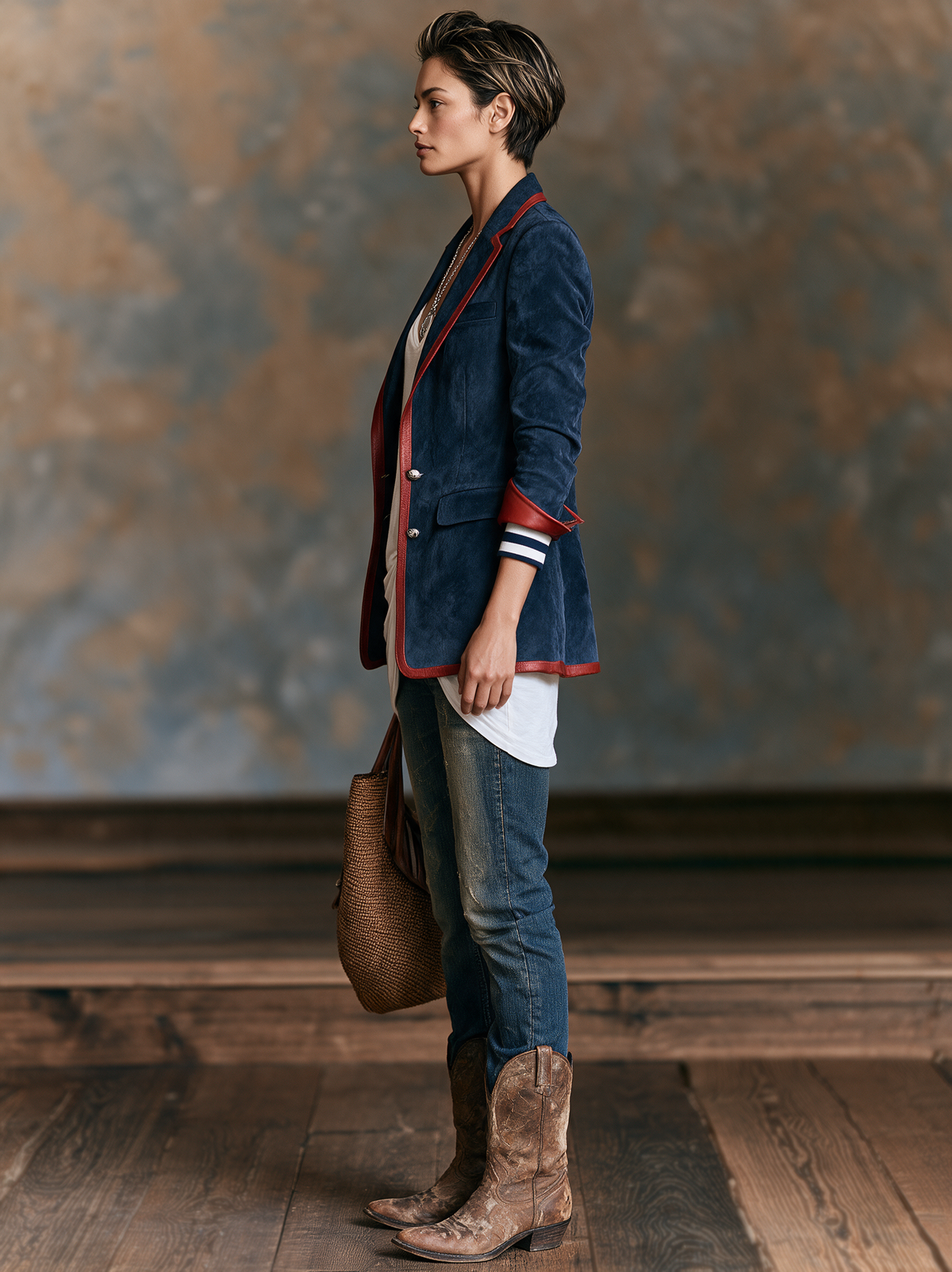 Women's Red Suede Vintage Blazer – House of Velari